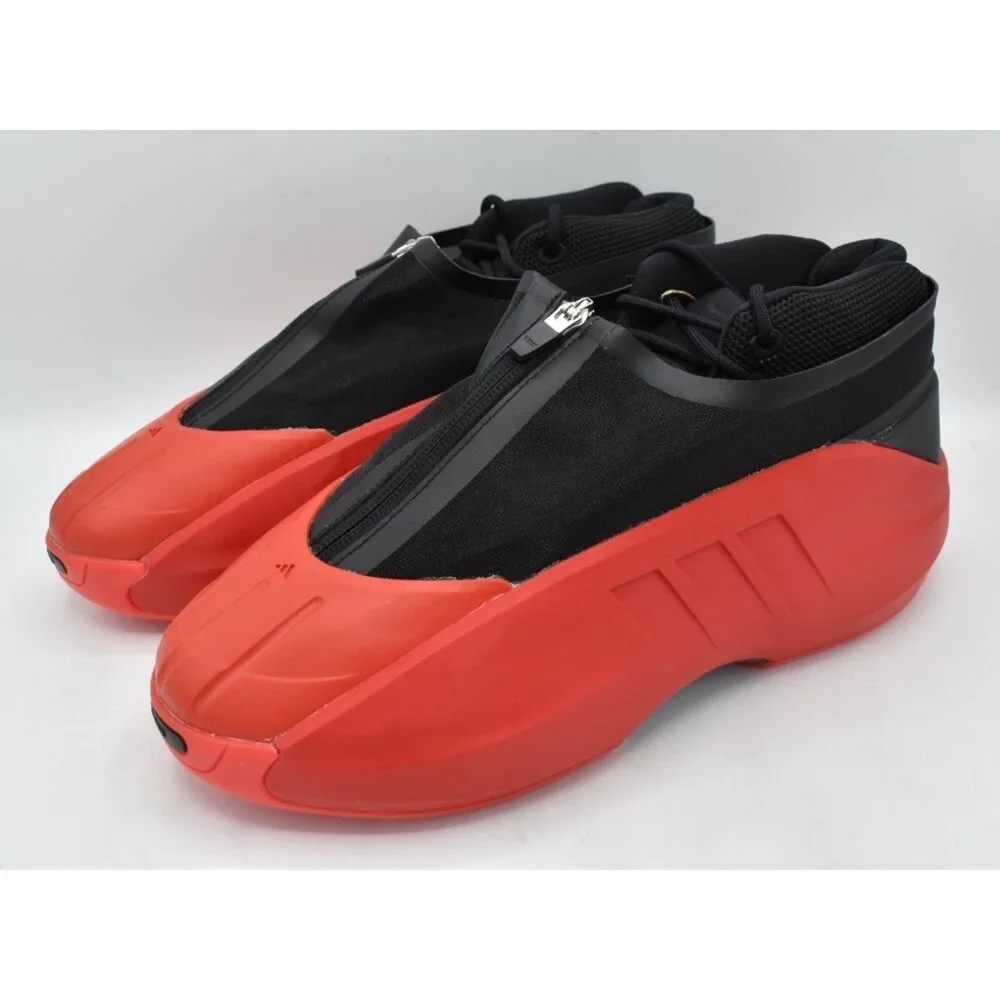 Adidas Mens Size 10‎ Crazy IIInfinity Red Black Basketball Sneakers Shoes
